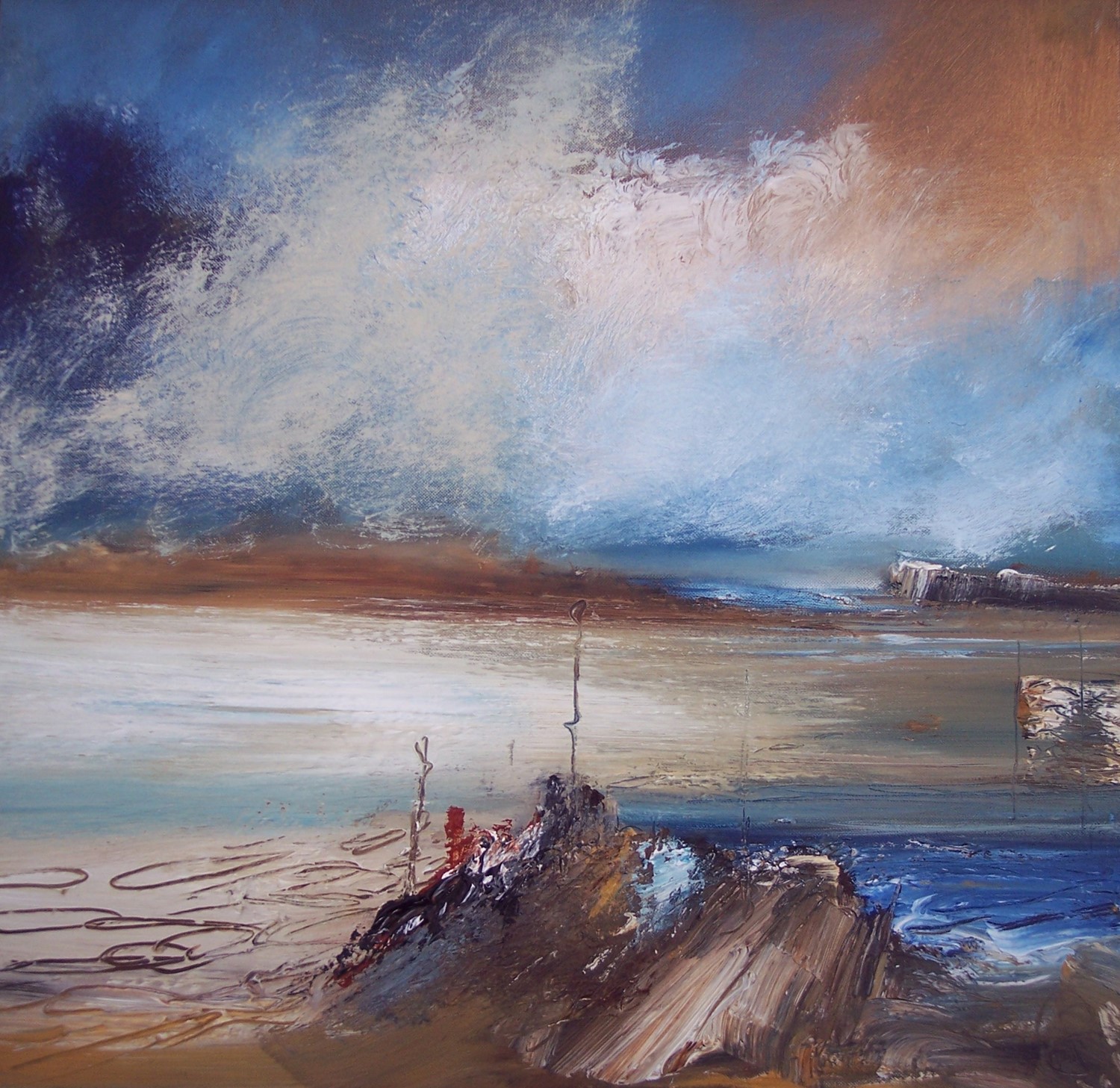 'Blowing a Gale' by artist Rosanne Barr